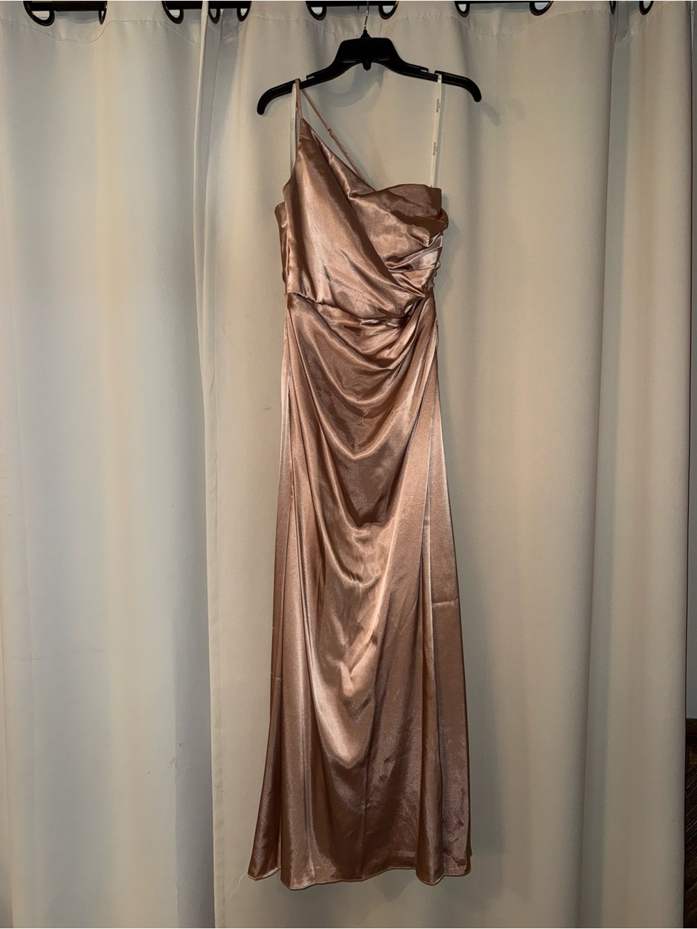 David’s Bridal Rose Gold Bridesmaid Dress
